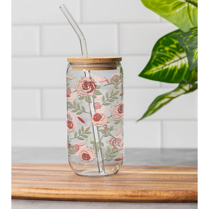 150 Artes para Copo Tampa de Bambu Café Gelado Copo de Vidro Coffe Glass Arquivo em Png  10