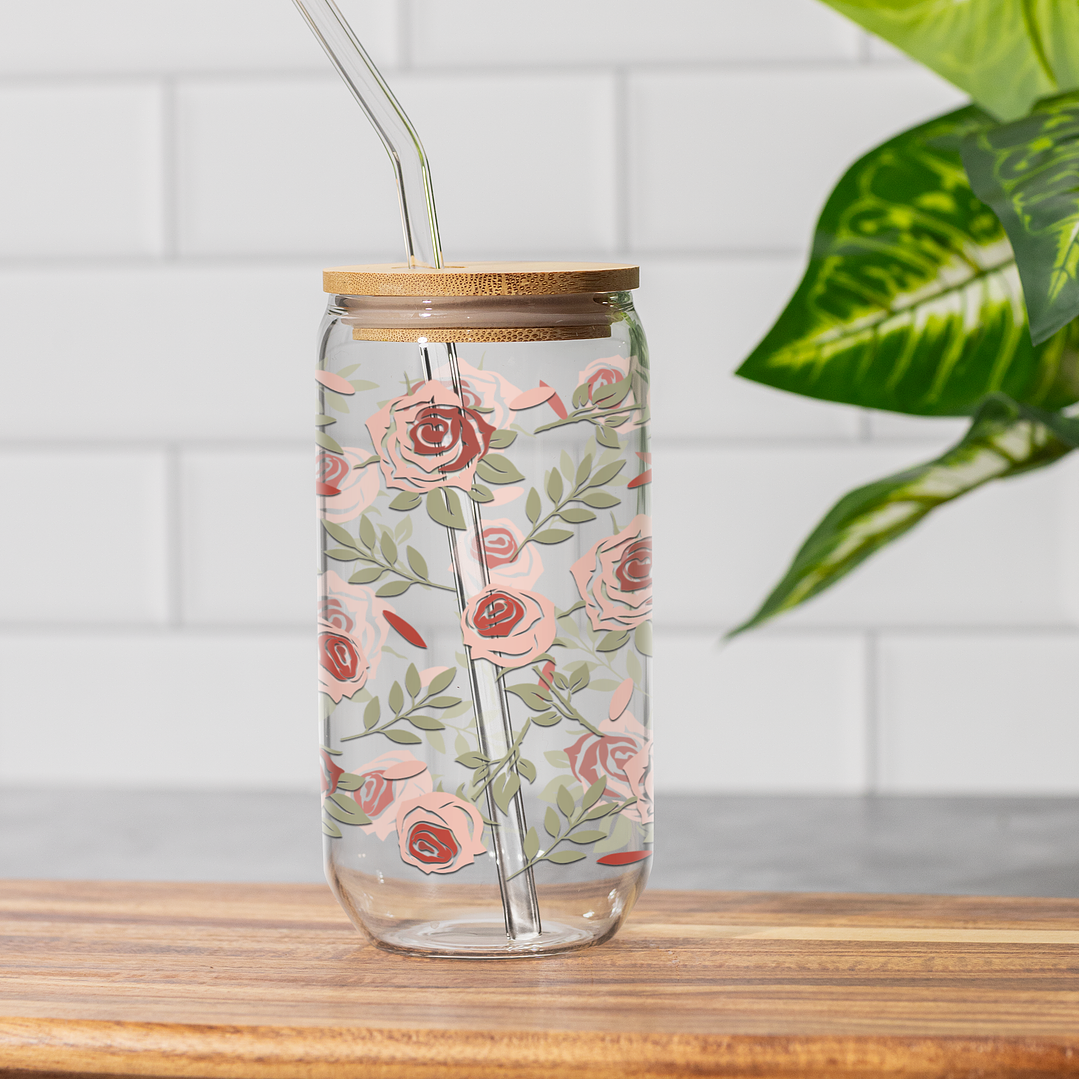 150 Artes para Copo Tampa de Bambu Café Gelado Copo de Vidro Coffe Glass Arquivo em Png  10