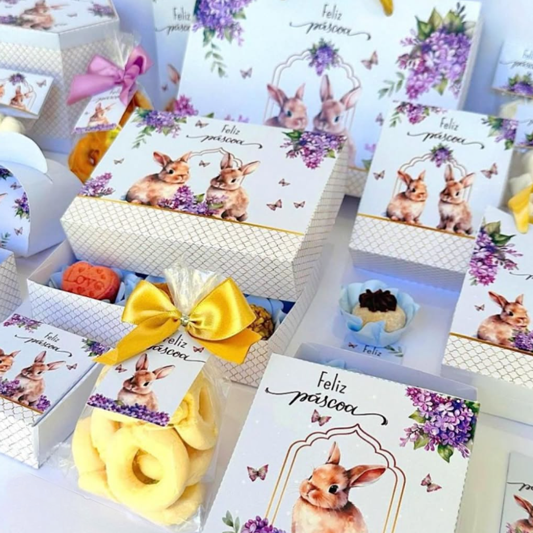 Arquivos Prontos para Embalagens Páscoa 3 em 1  Arquivo em Pdf  6