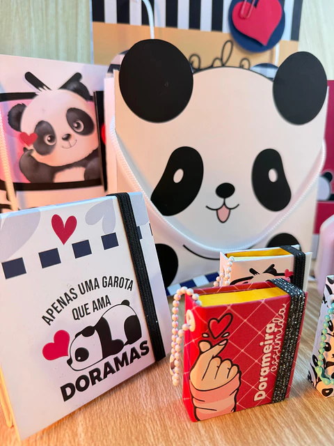 Arquivos Prontos Post it e Sacolinha Panda Mania Dorama Dorameira Arquivo em Pdf 