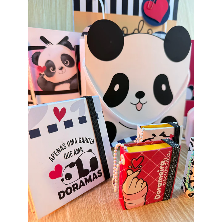 Arquivos Prontos Post it e Sacolinha Panda Mania Dorama Dorameira Arquivo em Pdf  1