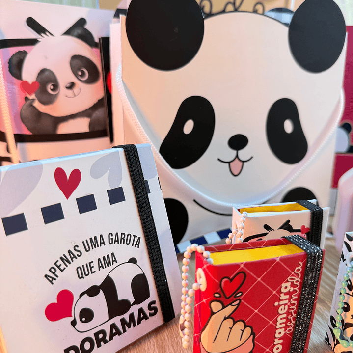 Arquivos Prontos Post it e Sacolinha Panda Mania Dorama Dorameira Arquivo em Pdf  1