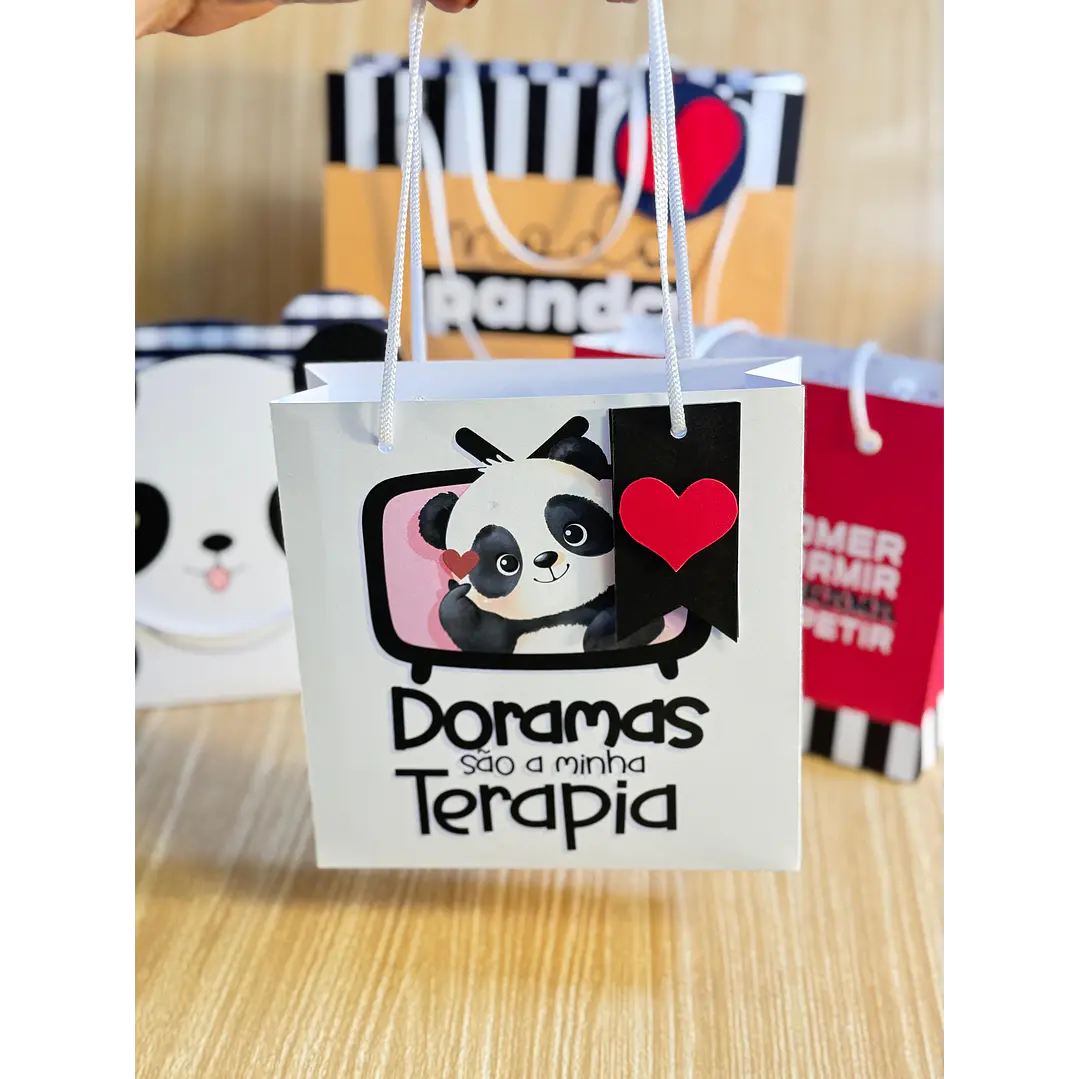Arquivos Prontos Post it e Sacolinha Panda Mania Dorama Dorameira Arquivo em Pdf  5