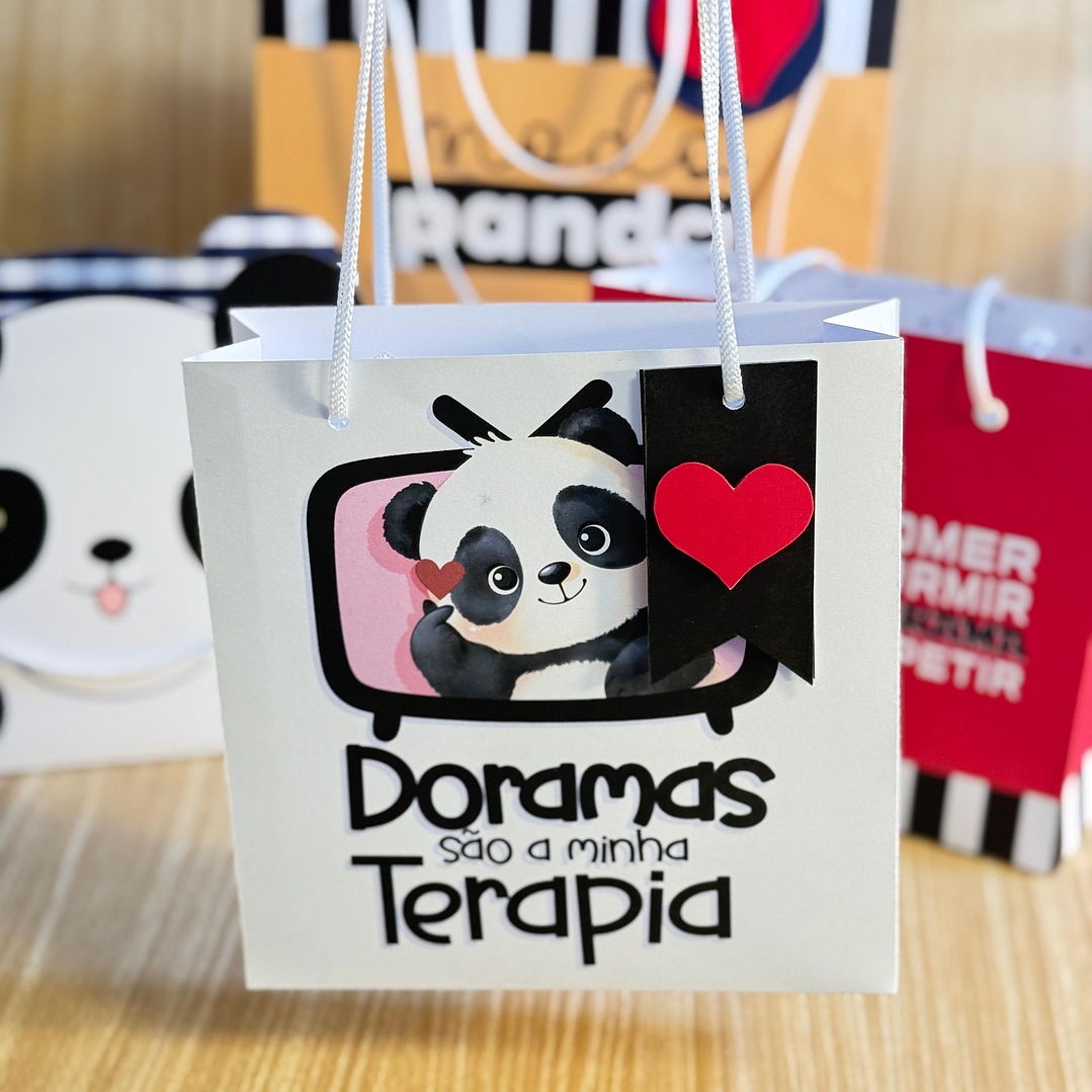 Arquivos Prontos Post it e Sacolinha Panda Mania Dorama Dorameira Arquivo em Pdf  5