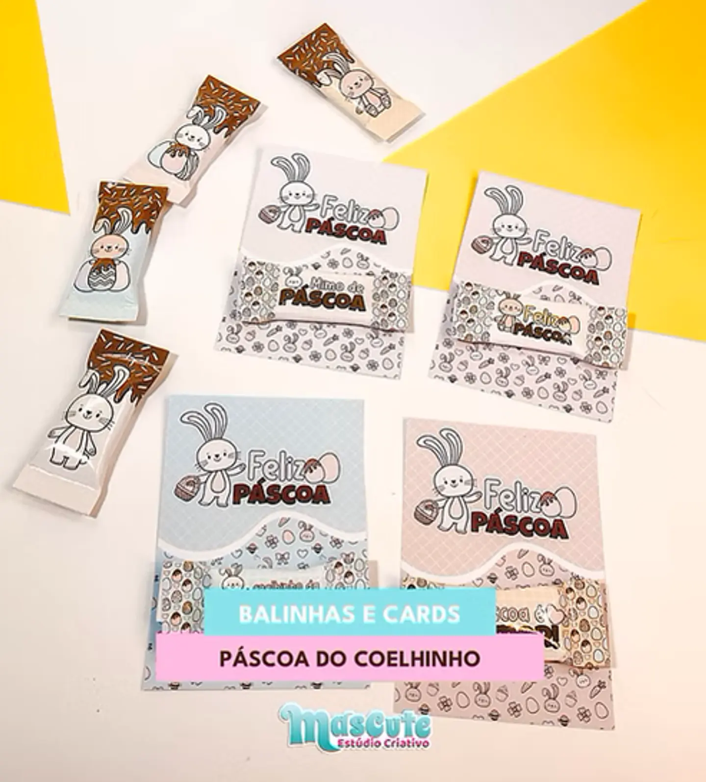 Arquivos de Corte Páscoa Coelhinho Arquivo em Pdf  2