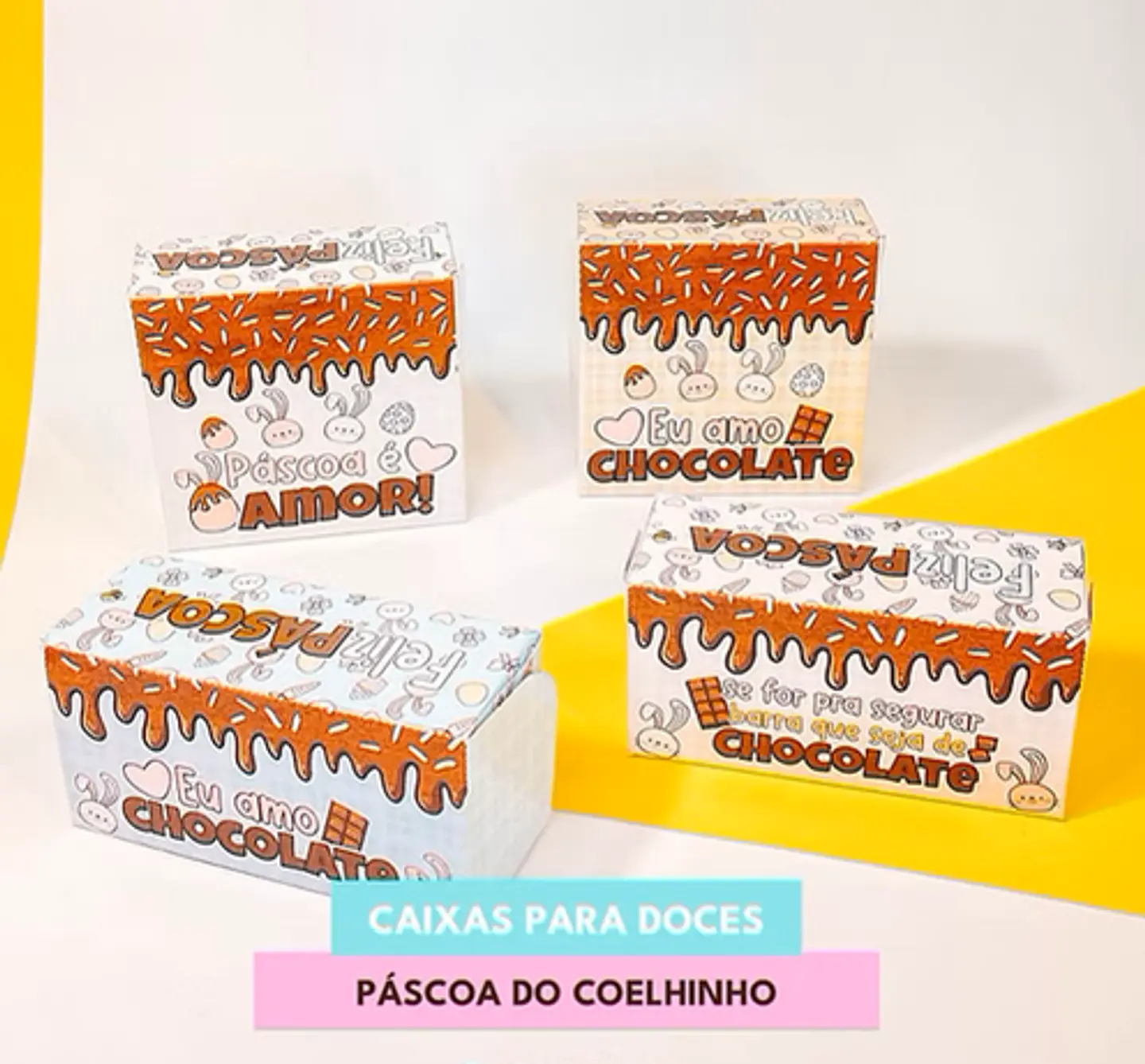 Arquivos de Corte Páscoa Coelhinho Arquivo em Pdf  4