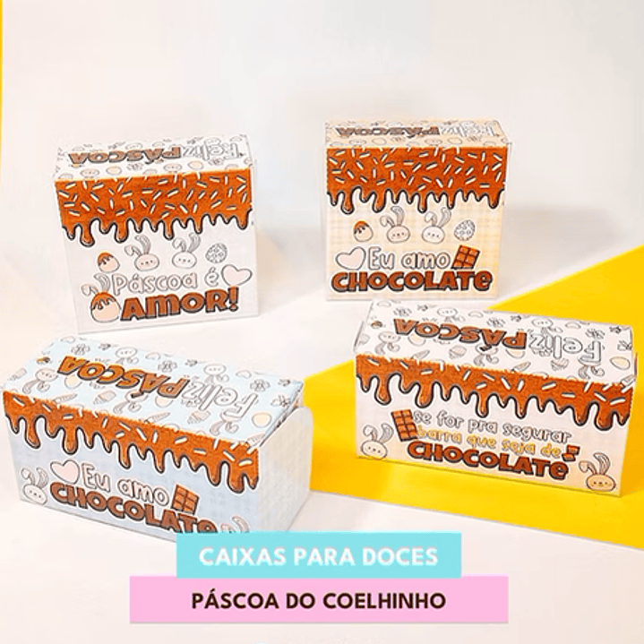 Arquivos de Corte Páscoa Coelhinho Arquivo em Pdf  4
