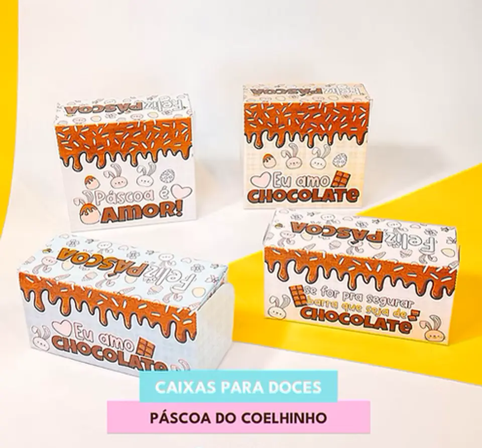 Arquivos de Corte Páscoa Coelhinho Arquivo em Pdf  4