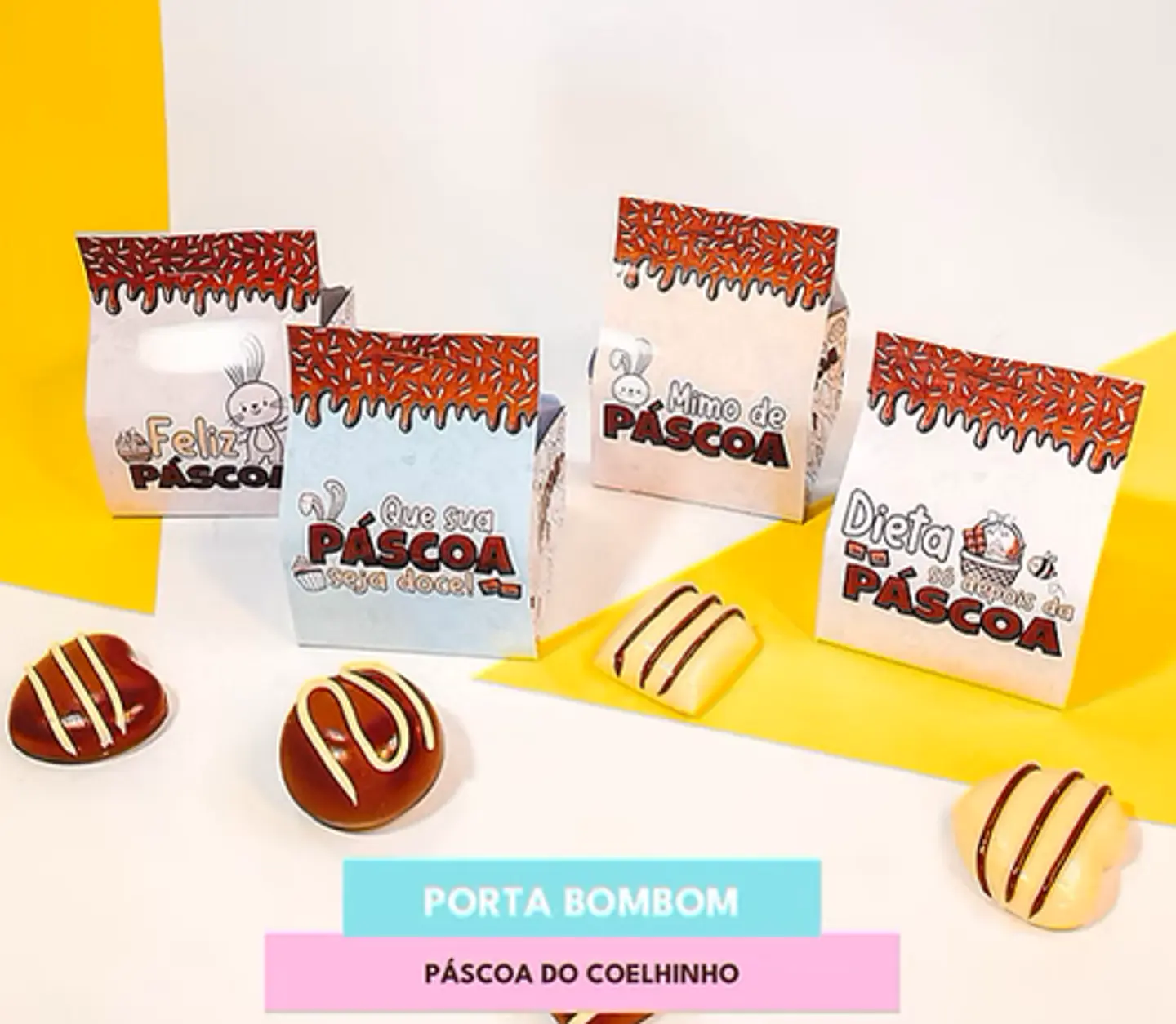 Arquivos de Corte Páscoa Coelhinho Arquivo em Pdf  7