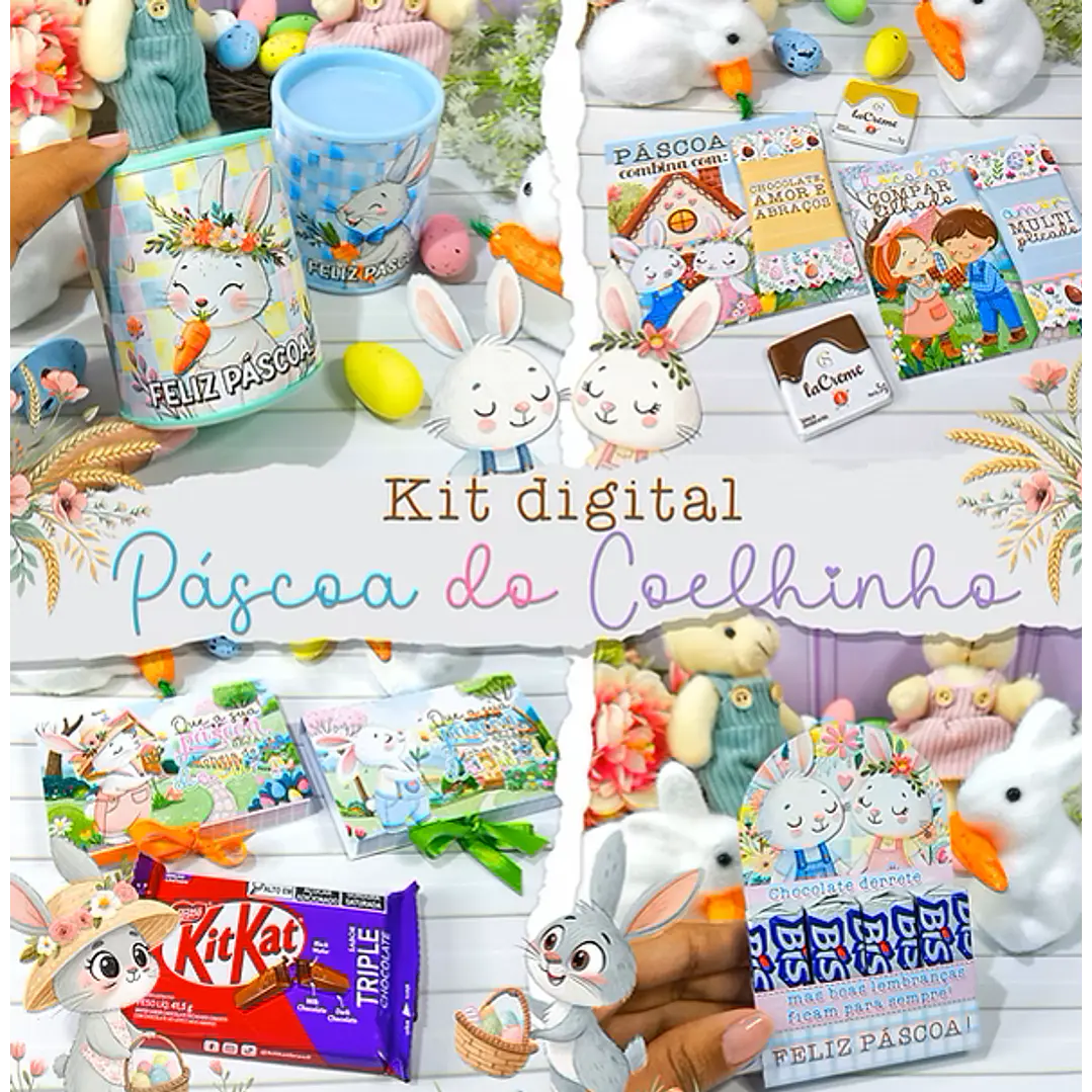 Arquivos Prontos Mimos Páscoa Coelhinhos Arquivo em Pdf 1