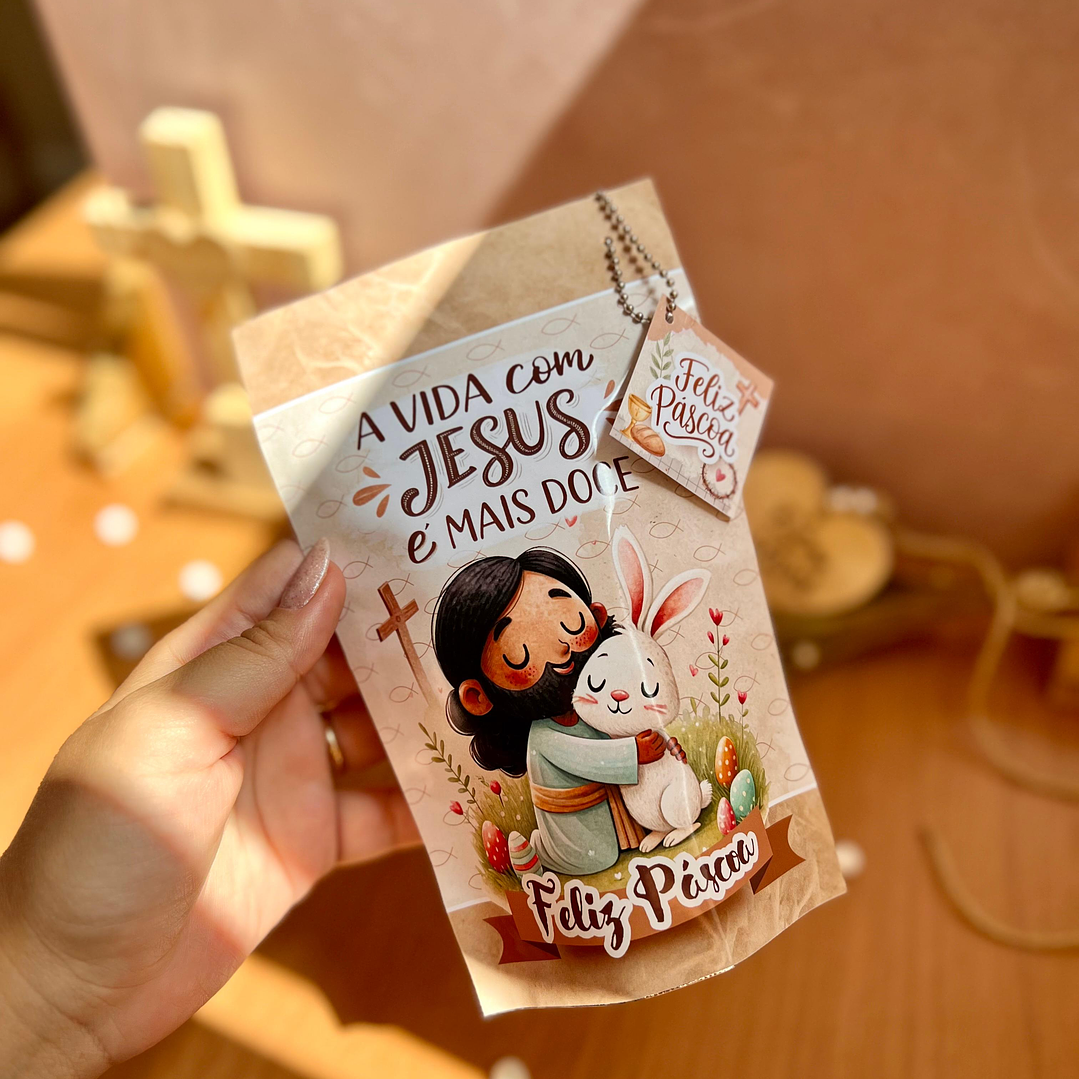 Arquivos Prontos Páscoa Cristã e Coelhinhos Arquivo em Pdf  8