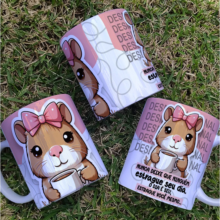 5 Artes para Caneca Capivara Arquivo Editável 3