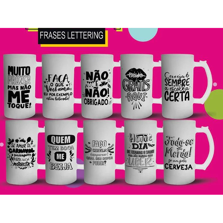 22 Artes para Copo e Camisa Frases Carnaval Arquivo Editável  2