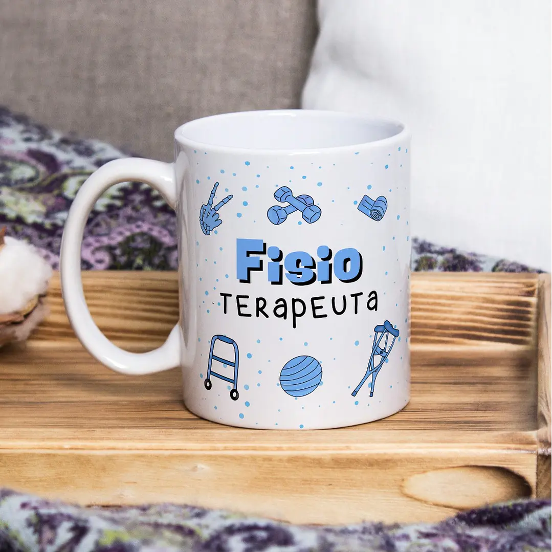 Arte para Caneca Profissão Fisioterapia Arquivo em Jpg 2