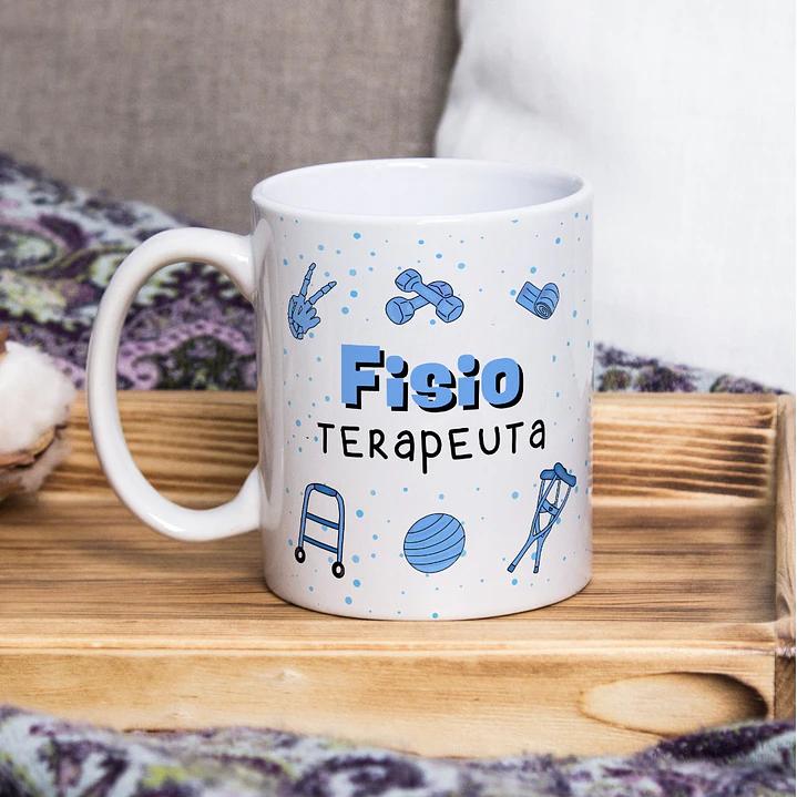 Arte para Caneca Profissão Fisioterapia Arquivo em Jpg 2