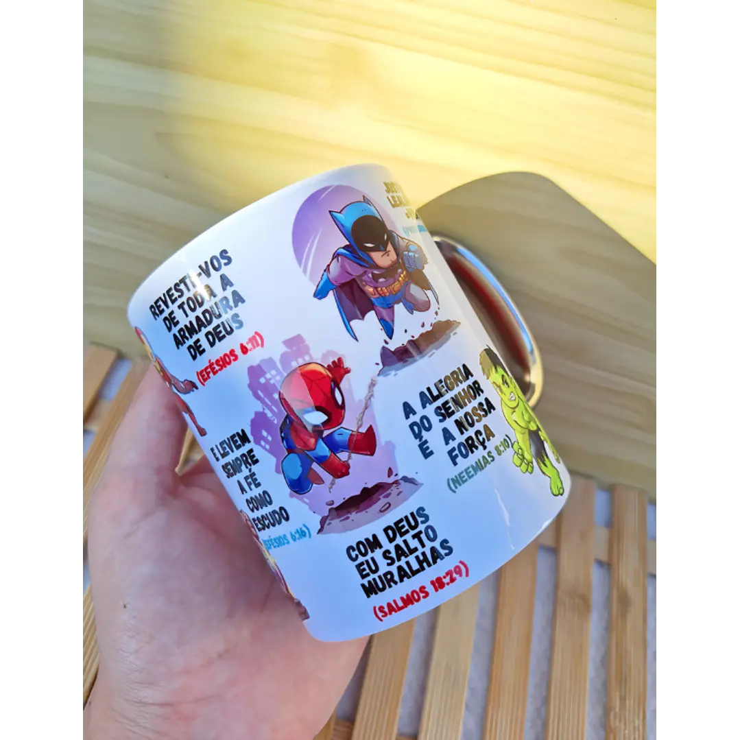 Arte para Caneca Jesus é Meu Herói Arquivo em Jpg   3