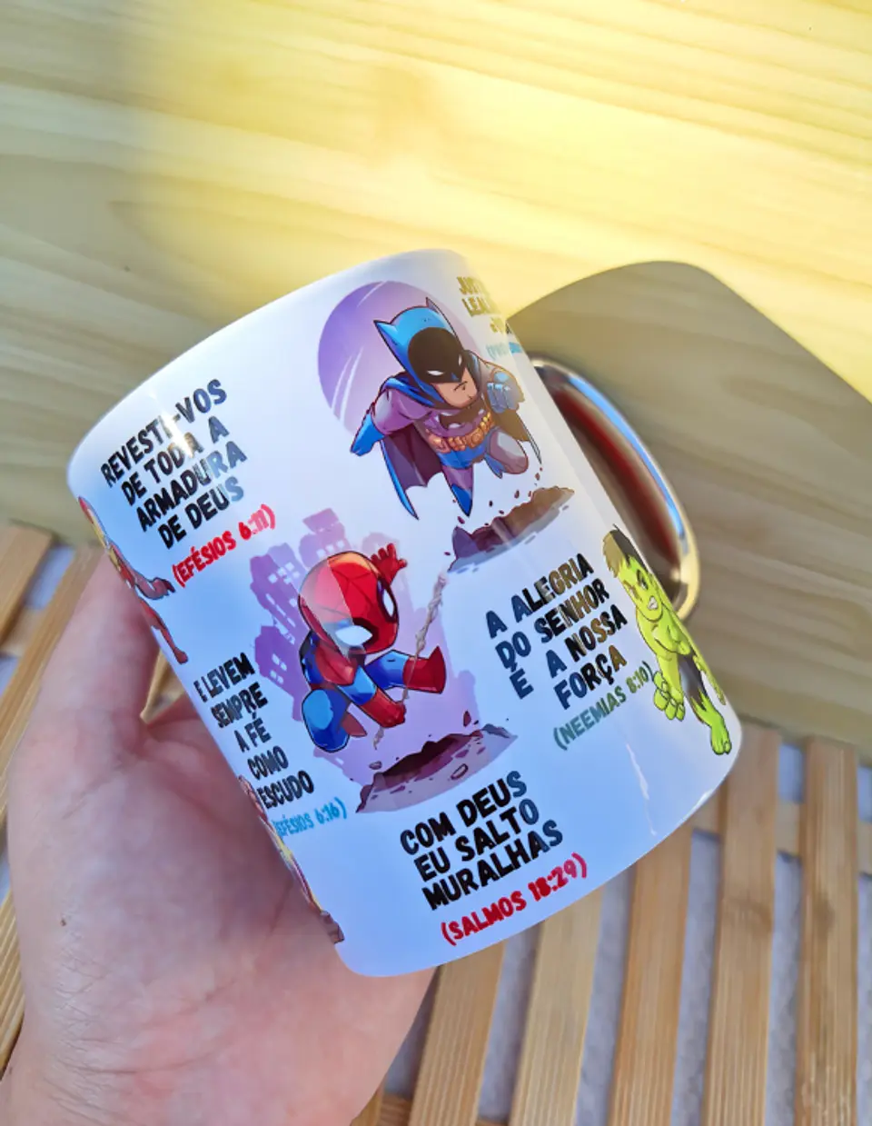 Arte para Caneca Jesus é Meu Herói Arquivo em Jpg   3