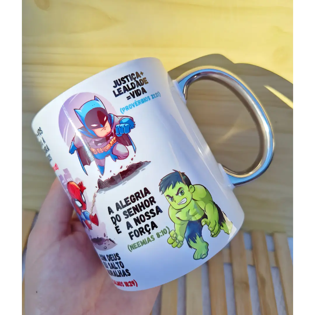 Arte para Caneca Jesus é Meu Herói Arquivo em Jpg   4