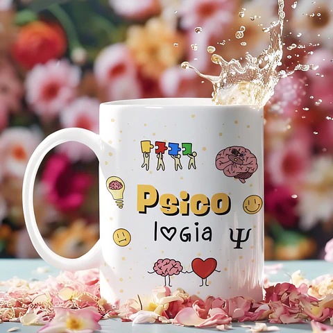 Arte para Caneca Profissão Psicologia Psicologa Arquivo em Jpg