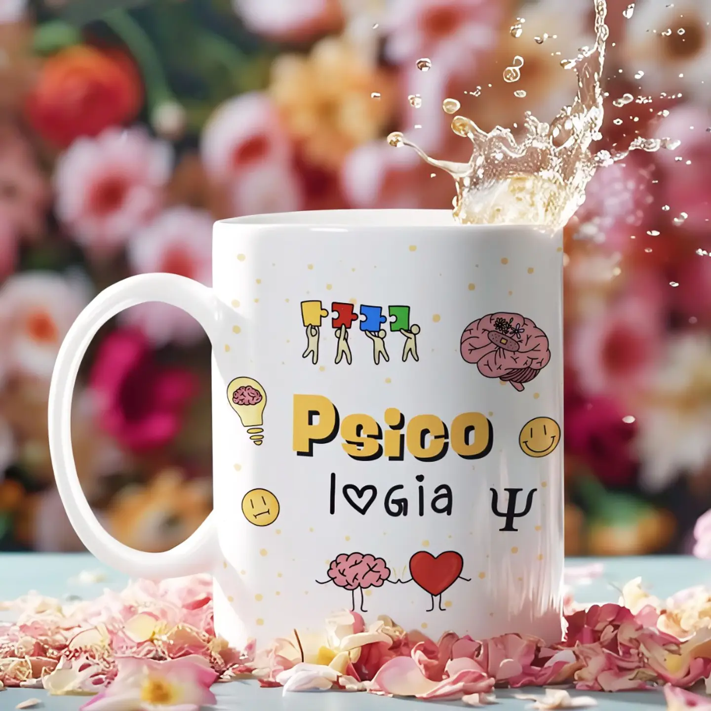 Arte para Caneca Profissão Psicologia Psicologa Arquivo em Jpg 1