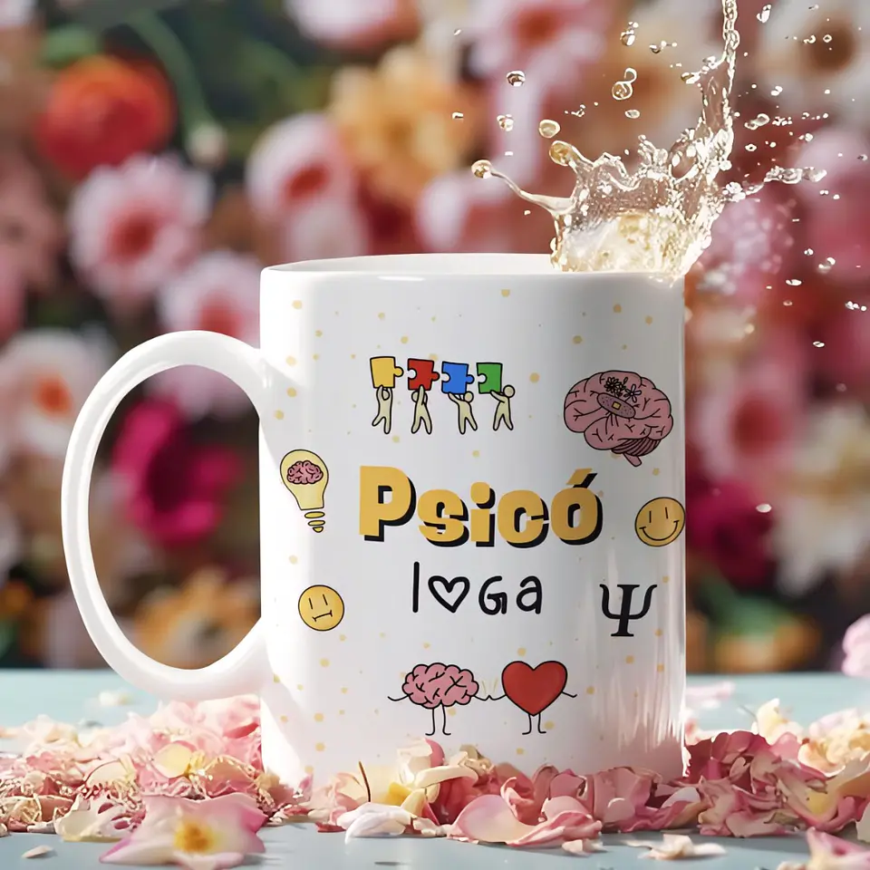 Arte para Caneca Profissão Psicologia Psicologa Arquivo em Jpg 2