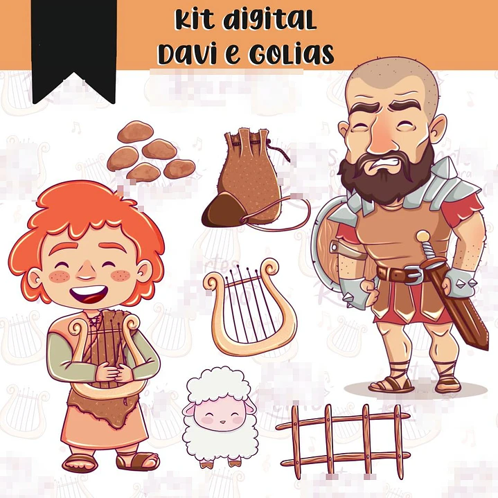 Kit Digital Davi e Golias Png  1