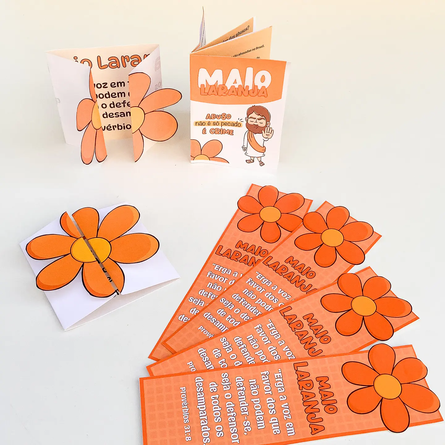 Kit Digital Maio Laranja Png  4