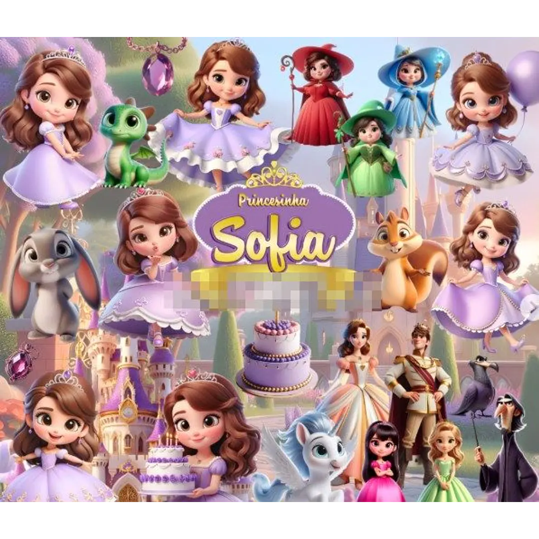 Kit Digital Princesa Sofia Png  1