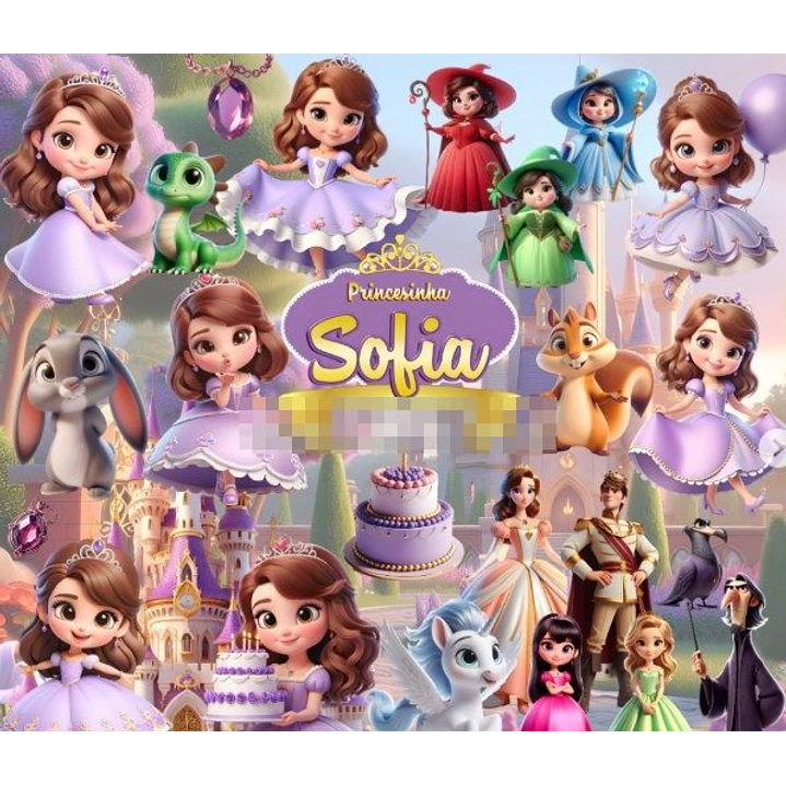 Kit Digital Princesa Sofia Png  1