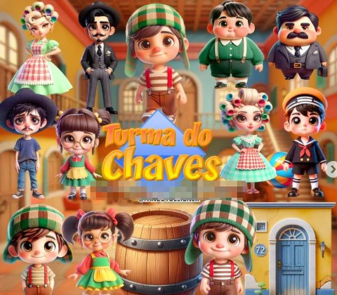 Kit Digital Turma do Chaves Png