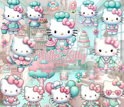 Kit Digital Hello Kitty Candy Png