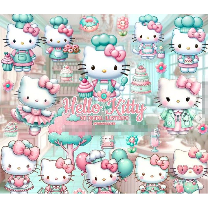 Kit Digital Hello Kitty Candy Png 1