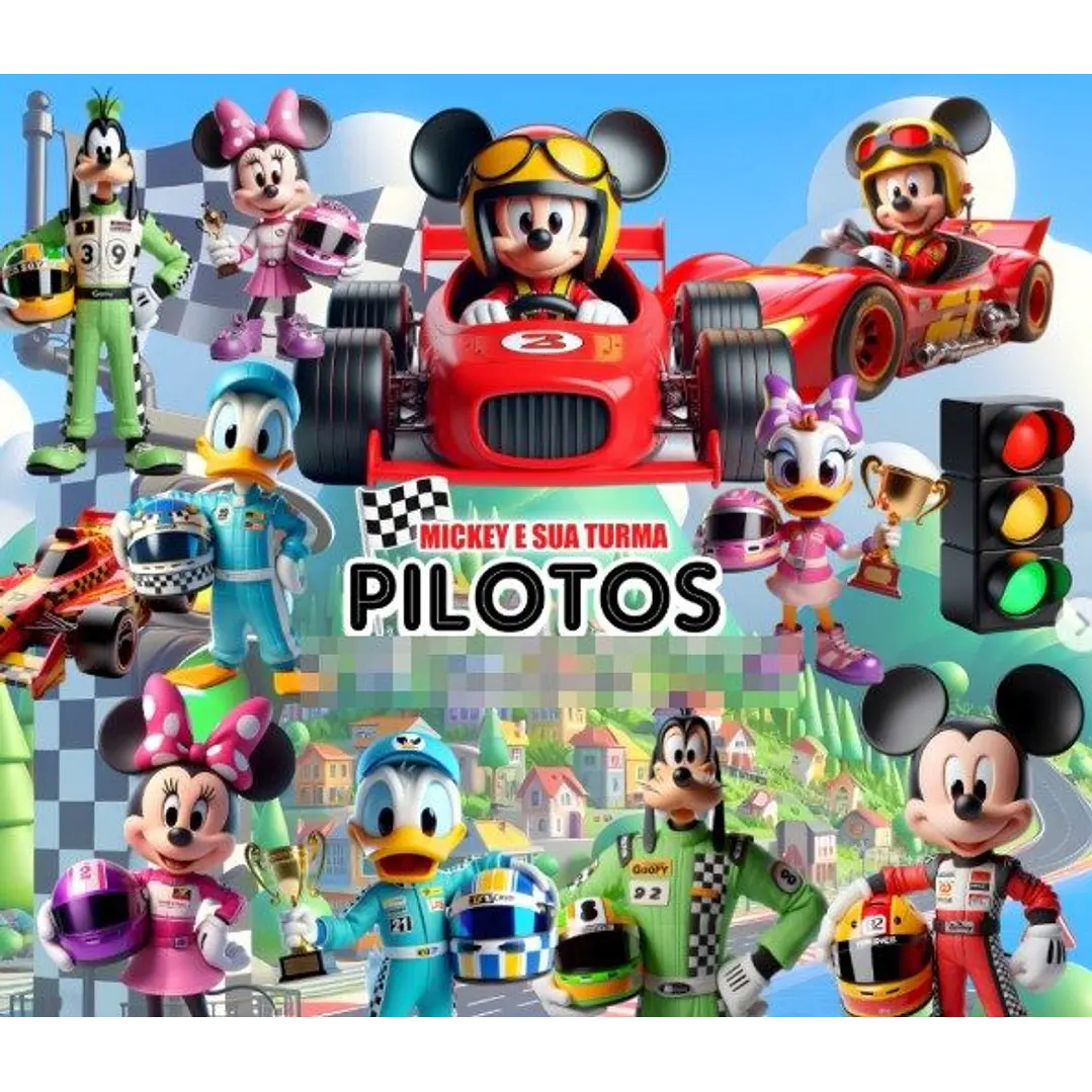 Kit Digital Mickey Piloto Png 1