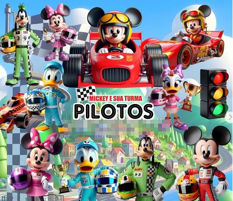Kit Digital Mickey Piloto Png
