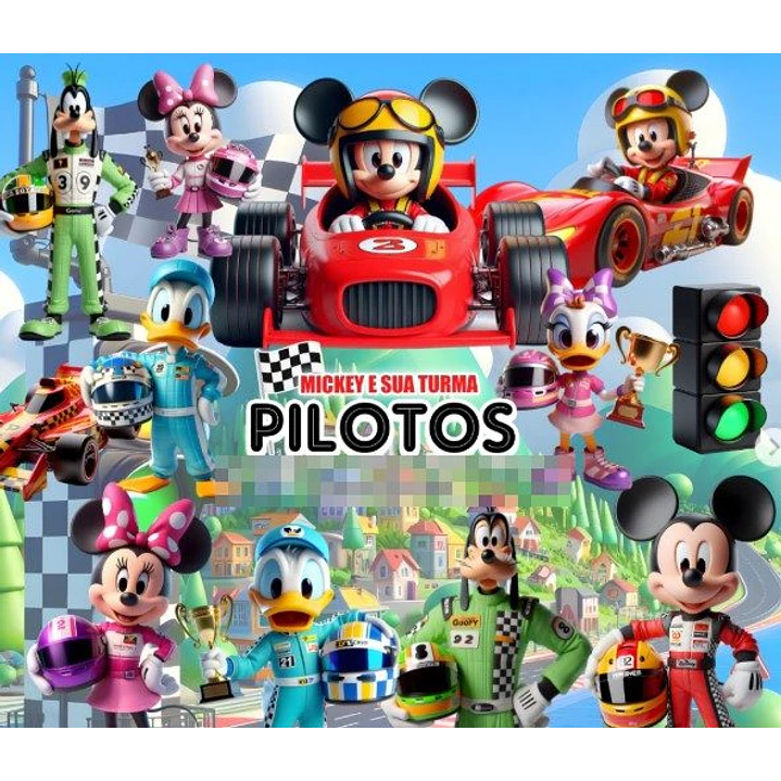Kit Digital Mickey Piloto Png 1