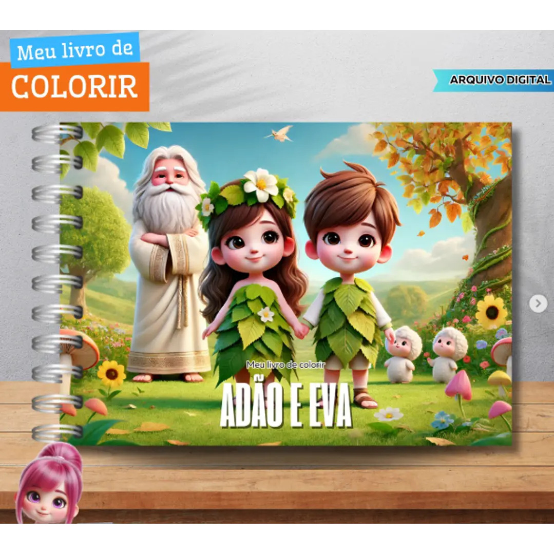 Kit Digital Livros de Colorir Png  2