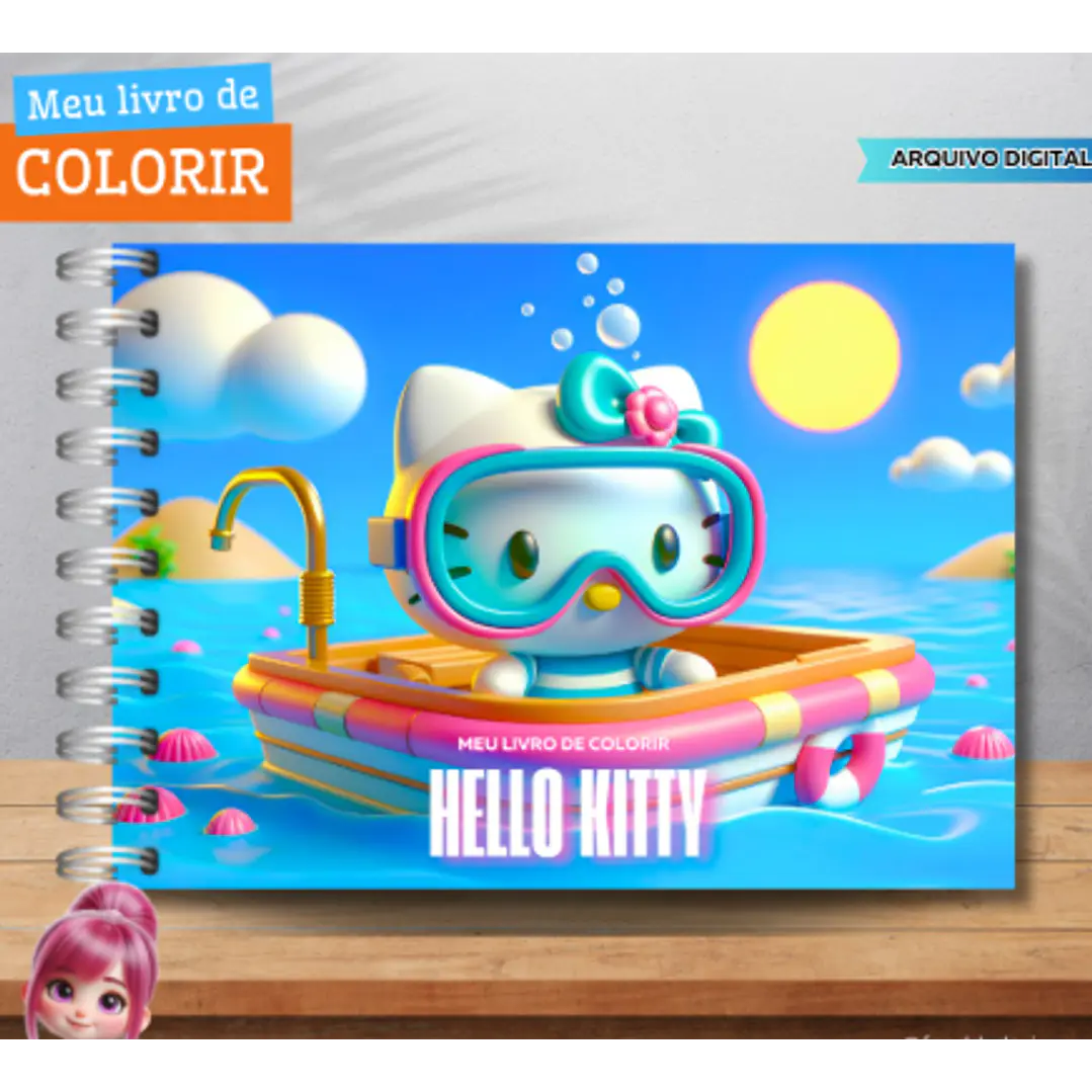 Kit Digital Livros de Colorir Png  4