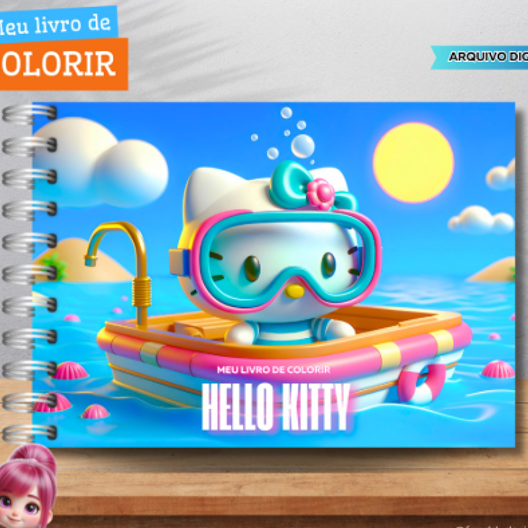 Kit Digital Livros de Colorir Png  4