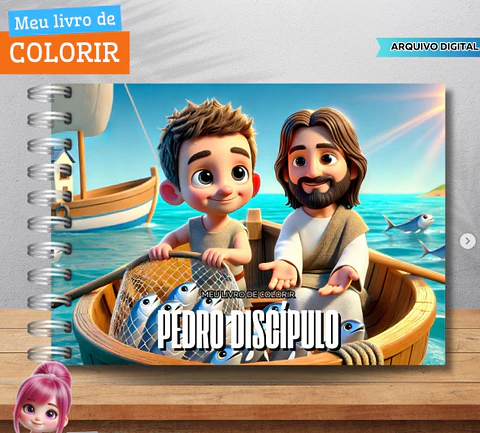 Kit Digital Livros de Colorir Png 