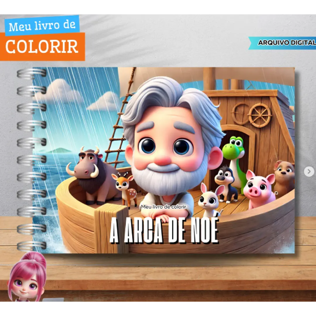 Kit Digital Livros de Colorir Png  8