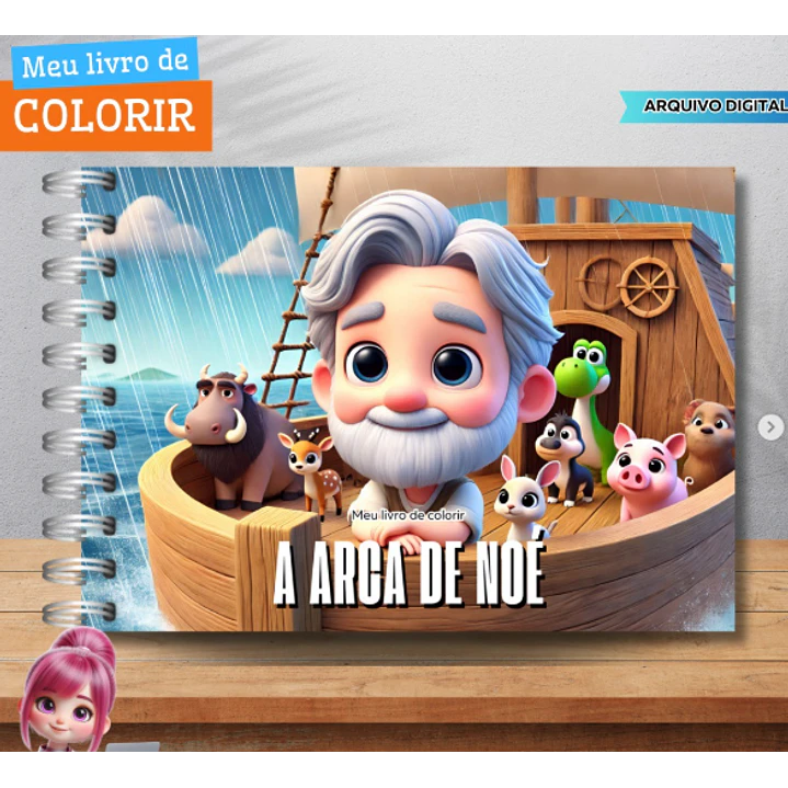 Kit Digital Livros de Colorir Png  8