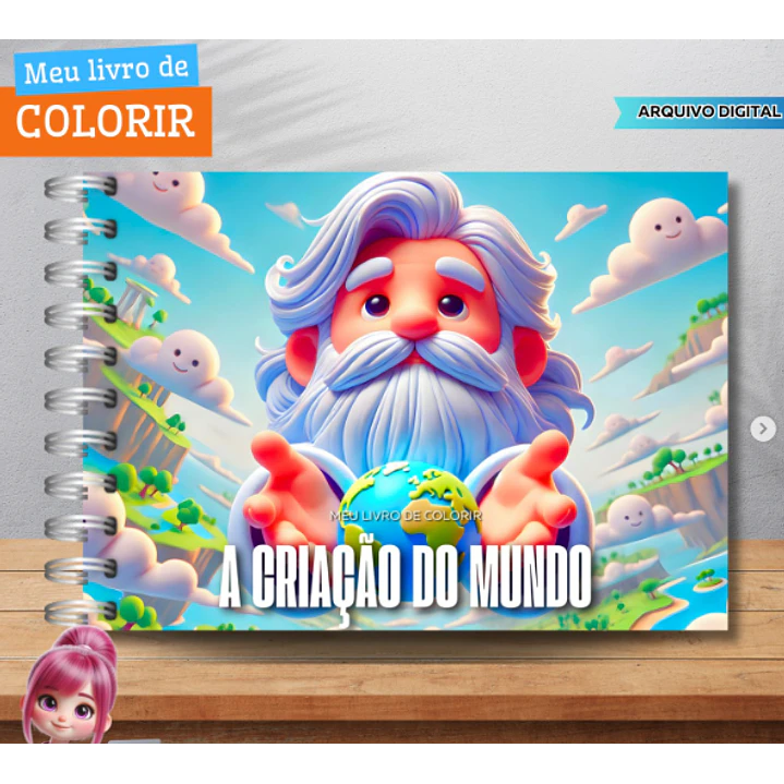 Kit Digital Livros de Colorir Png  9