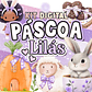 Kit Digital Páscoa Lilás em Png - Miniatura 1