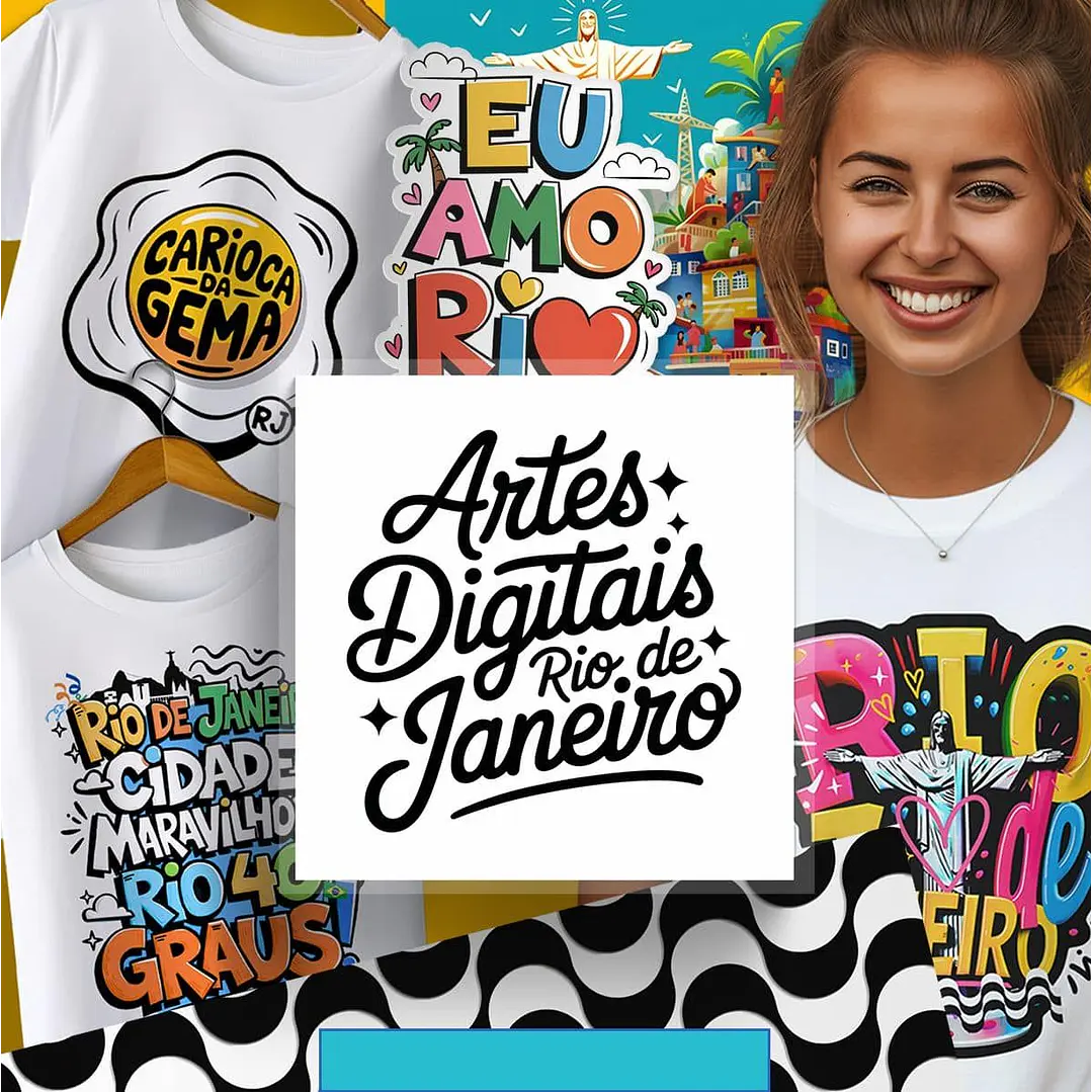 Kit Digital Frases Cidade do Rio de Janeiro RJ em Png 2