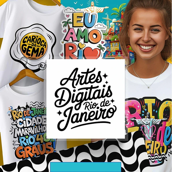 Kit Digital Frases Cidade do Rio de Janeiro RJ em Png 2