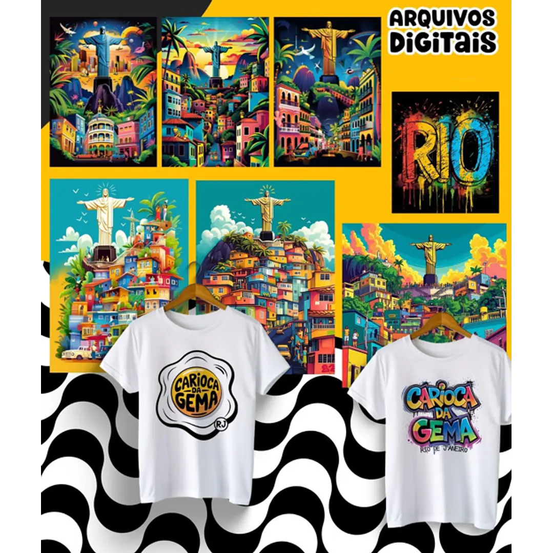 Kit Digital Frases Cidade do Rio de Janeiro RJ em Png 4