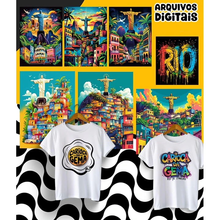 Kit Digital Frases Cidade do Rio de Janeiro RJ em Png 4