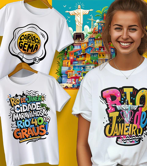 Kit Digital Frases Cidade do Rio de Janeiro RJ em Png