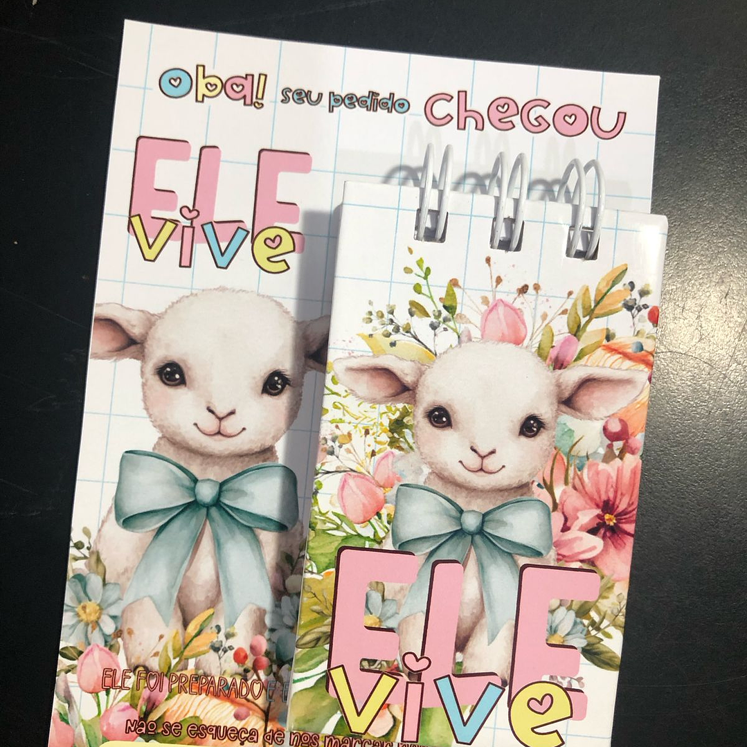 Kit Digital Cartão e Arte Capa Mini Bloco Páscoa em Pdf 3