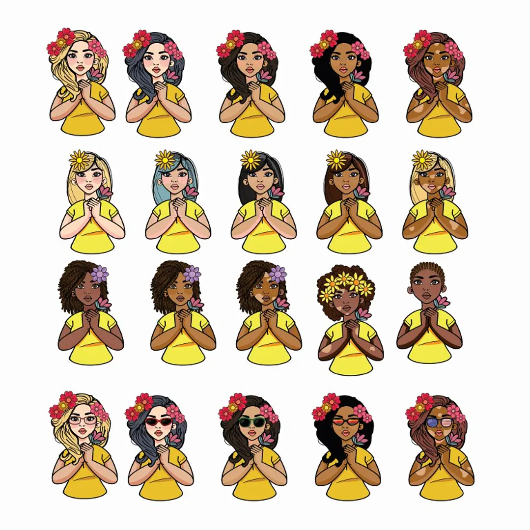 Kit Digital Dia das Mulheres em Png  2